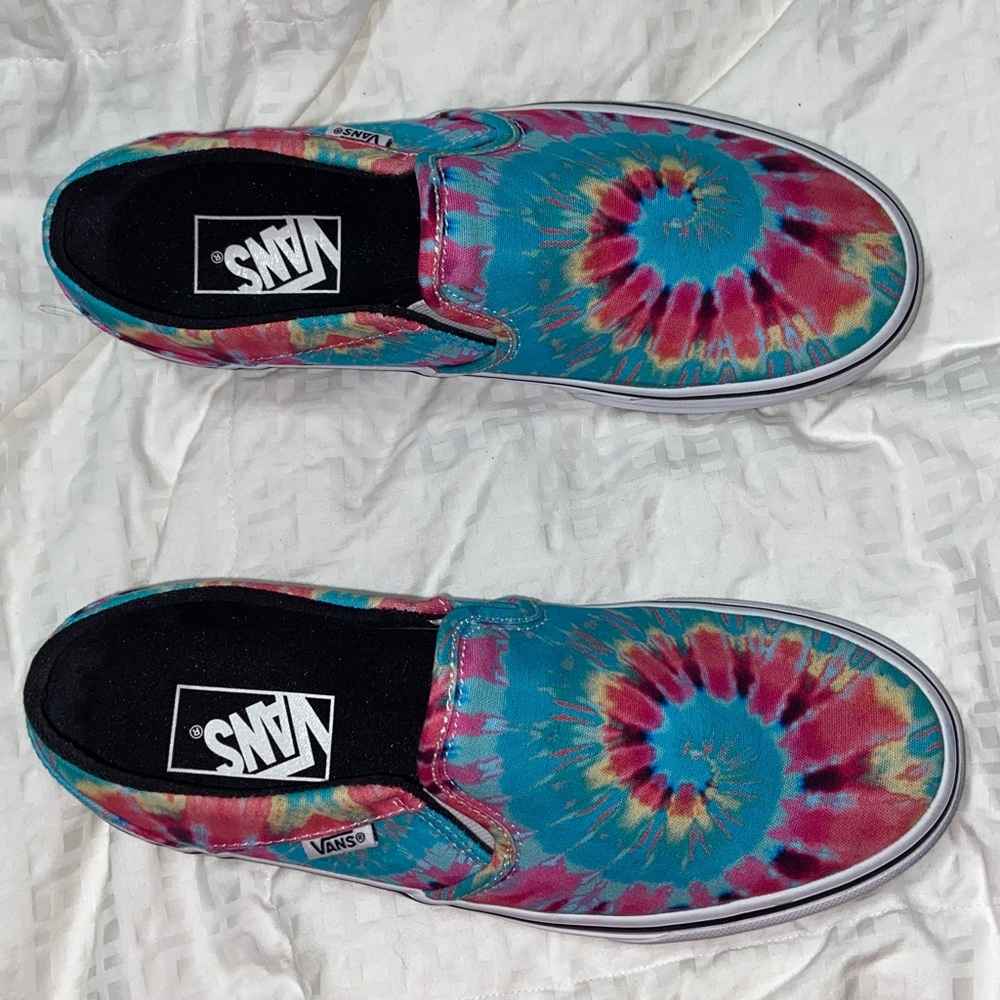 Like new vans Asher tie dye slip on - Picture 8 of 13